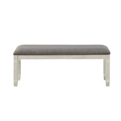 Antique White Finish 1Pc 48-Inch Bench