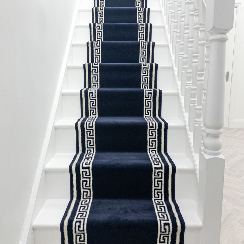 Stair Runner Geometric Area Rug, Runner 100 x 540 cm