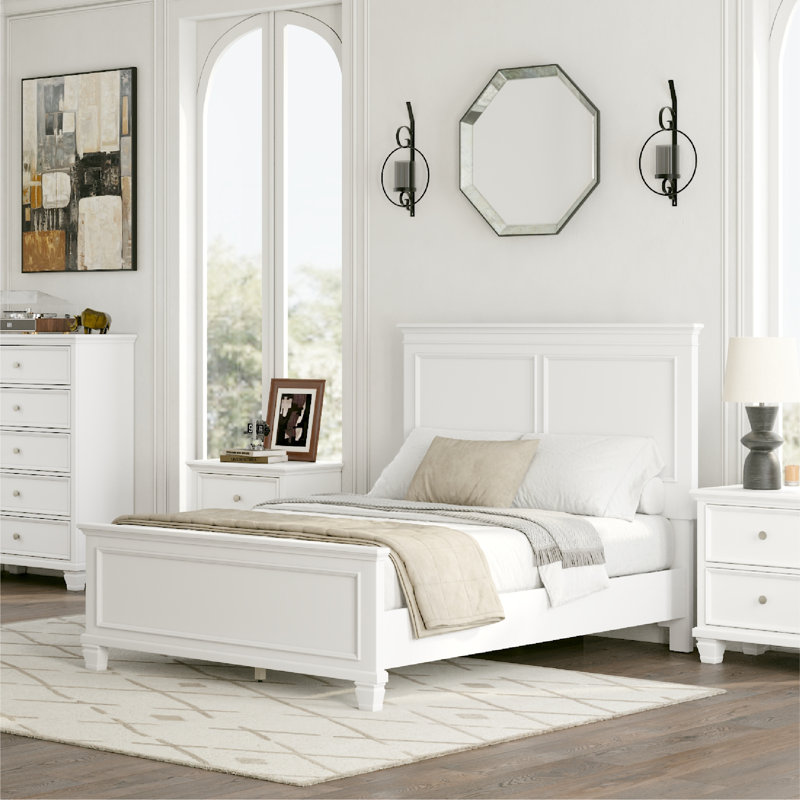 Fortman Full Panel Bed, Full, White