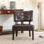 Fauteuil d'appoint capitonné en cuir avec sièges surdimensionnés Roundhill Furniture