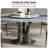 Luxury simple microlite round dining table set-103023792