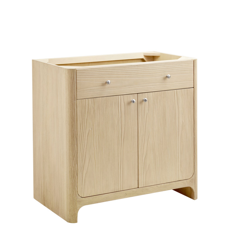 Gracyn 36'' W Single Vanity, Coastal Driftwood, Victorian Silver