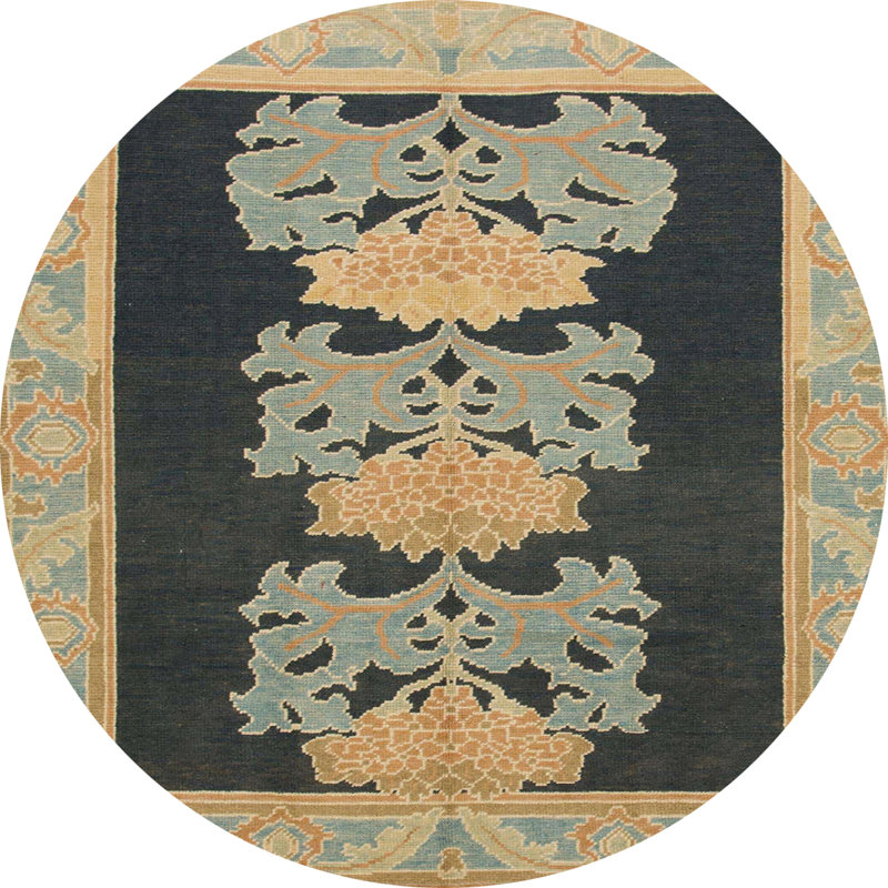 Abstract Indoor Rug, Round 6'