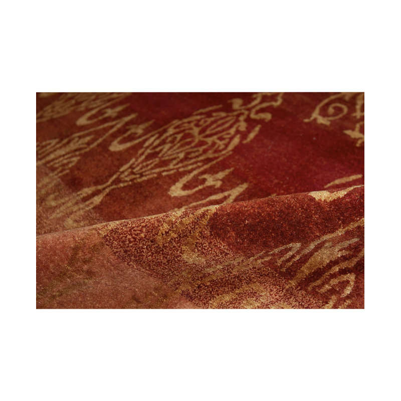 Tapis multicolore et rouille noué à la main de haute qualité