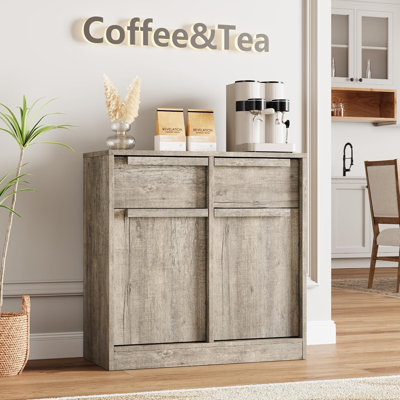 Sideboard Buffet Cabinet with Drawers, Large Coffee Cabinet with Storage, Modern Storage Buffet Table