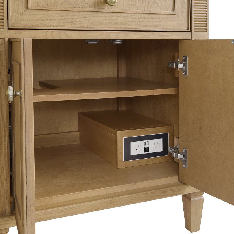 Lorelai 72'' W Double Vanity, Light Natural Oak, White Zeus, 8" Widespread