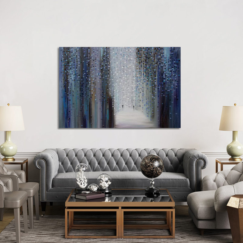 Toucher de pluie - Giclée sur toile tendue avec châssis, H 40 po x l 60 po