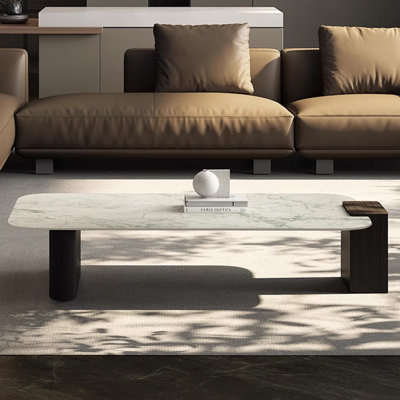 Table basse moderne en granit minimaliste