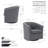Arleyne Fabric Upholstered Swivel Barrel Chair-1641908024