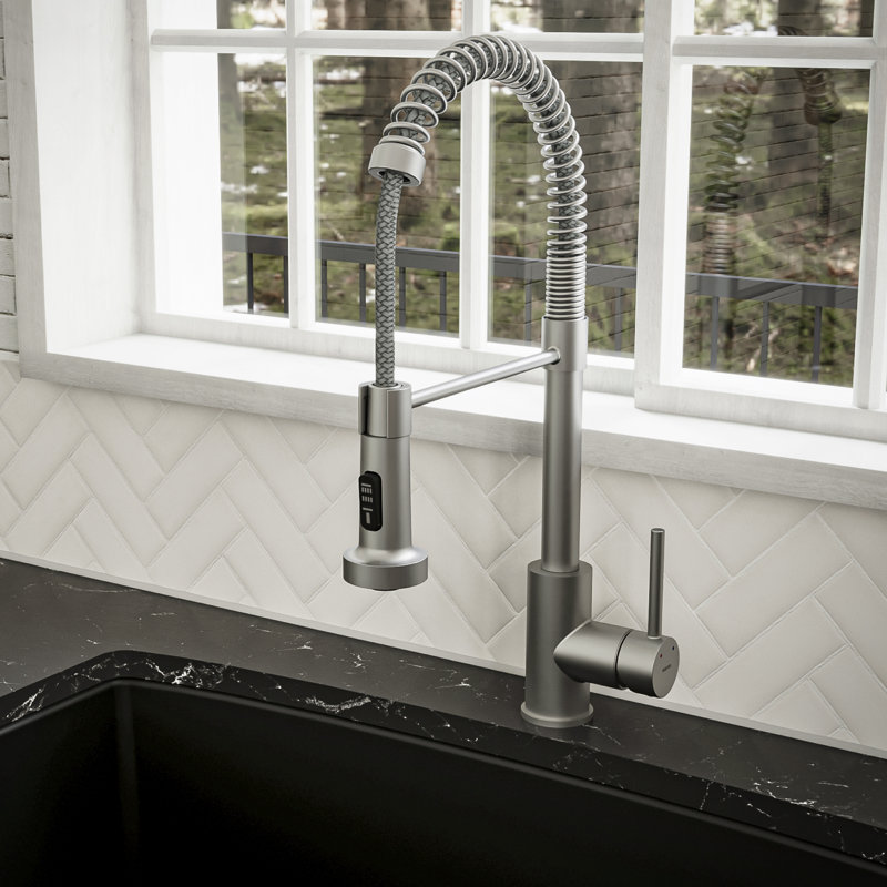Robinet de cuisine Karran Kadira, Acier inoxydable