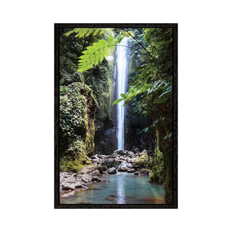 Waterfall In The Jungle, Philippines by Matteo Colombo - Print on Canvas, 66.04cm H x 45.72cm W x 3.81cm D