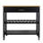 Solid and Manufactured Wood Kitchen Cart with Butcher Block Top -274613720