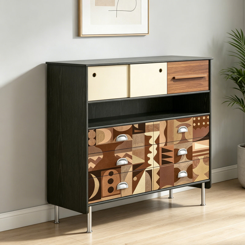 Buffet décoratif de style moderne et minimaliste