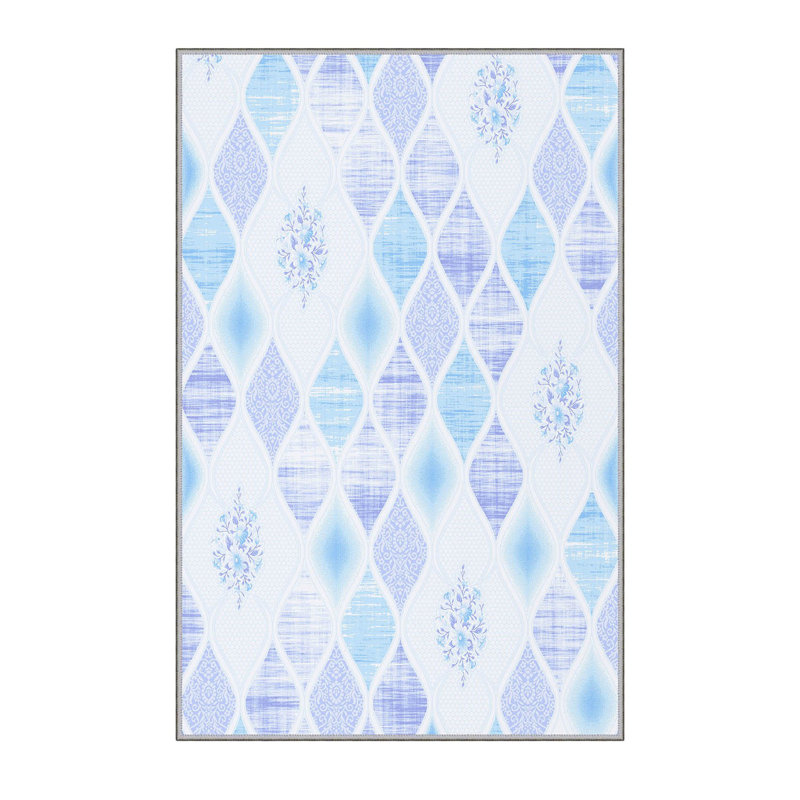Antibacterial Hall Carpet, 3D Digital Printed, 3.3 x 4.9 ft | 100% Polyester, 0.3 in Pile Height, Non-Slip Underside, Machine Washable, Durable & Easy Care | Perfect for Living Room, Entryway & Home Décor