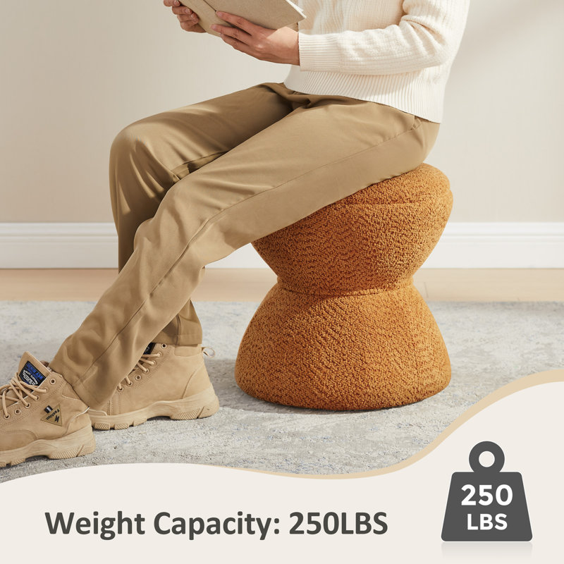 Kadenn Upholstered Ottoman, Curry