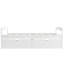 Lit plateforme simple avec deux tiroirs-113432434
