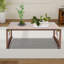 Table basse en bambou Zen Style, table basse pliable rectangulaire pour thé et méditation, finition noyer-1128226709