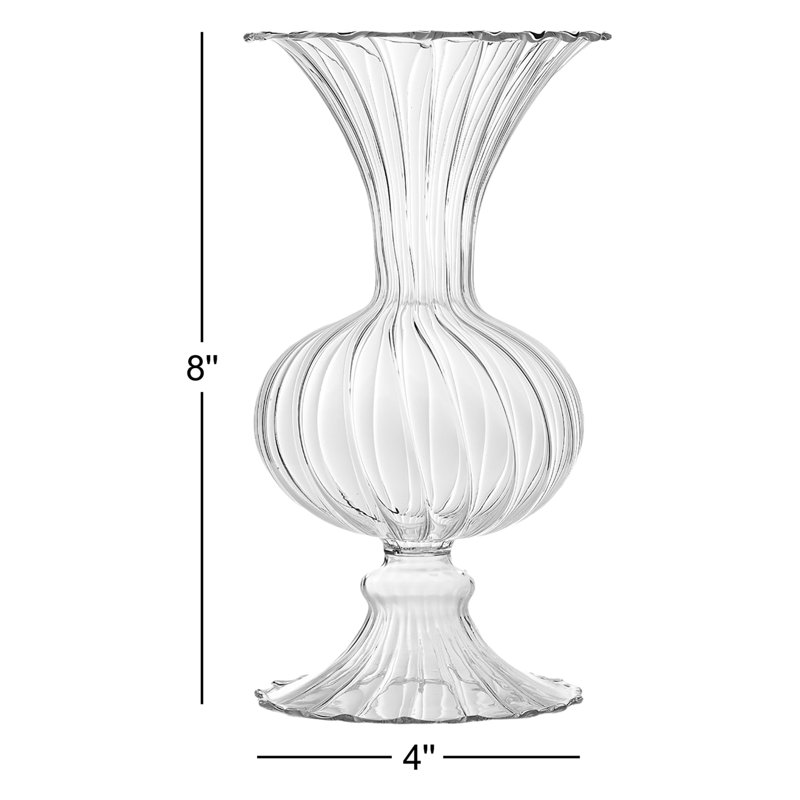 8'' Handmade Glass Table Vase