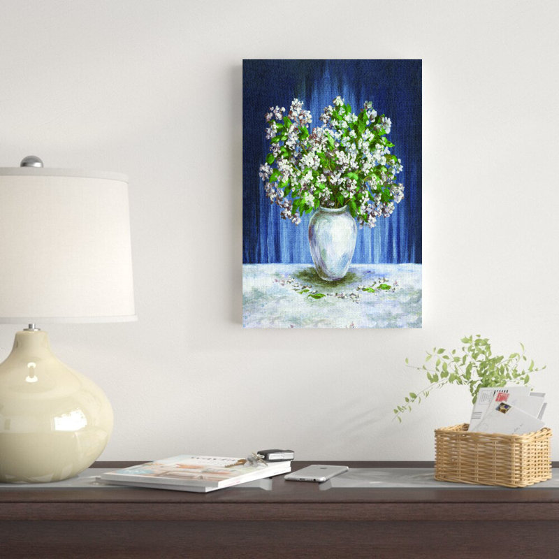 Fleurs dans un vase - impression, H 18 po x l 12 po
