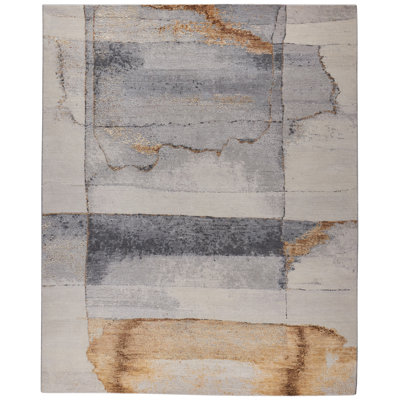 Nara Modern Abstract Gray Area Rug