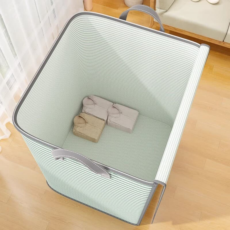 Sacs de rangement de grande capacité pour les vêtements et les couvertures, contenants de rangement en tissu robuste avec fermeture à glissière pour l'organisation de garde-robe et la protection contre la poussière