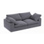 Canapé en tissu chenille rembourré, canapé surdimensionné 3 places Comfy Cloud, coussin double moelleux pour le salon, canapé modulaire