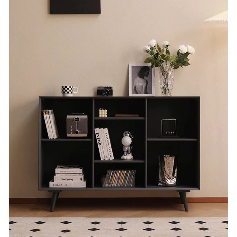 Bibliothèque Minimalist Modern Living,  (3 tablettes) H 33,46 po x l 39,37 po x P 12,6 po, Noir