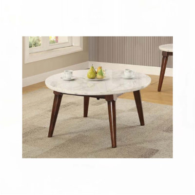 Table basse à 4 pieds en marbre
