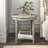Dakota Traditional 24"Dia Round 1-Shelf End Table with Scalloped Top-804406516
