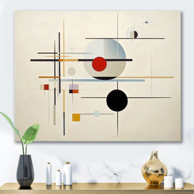 " Beige Suprematism Harmonious Balance I "