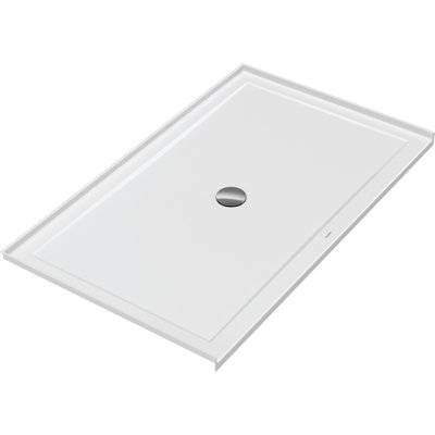 Base de douche à seuil simple Duravit Architec l 36 po x P 60 po