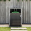 130cm W x 55cm D Metal Outdoor Garbage Bin Shed For 1 Trash Bin