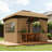 Elegant Design Gazebo,Double Roof Patio Gazebo With Curtains,Church Windows,For Outdoor-123203327