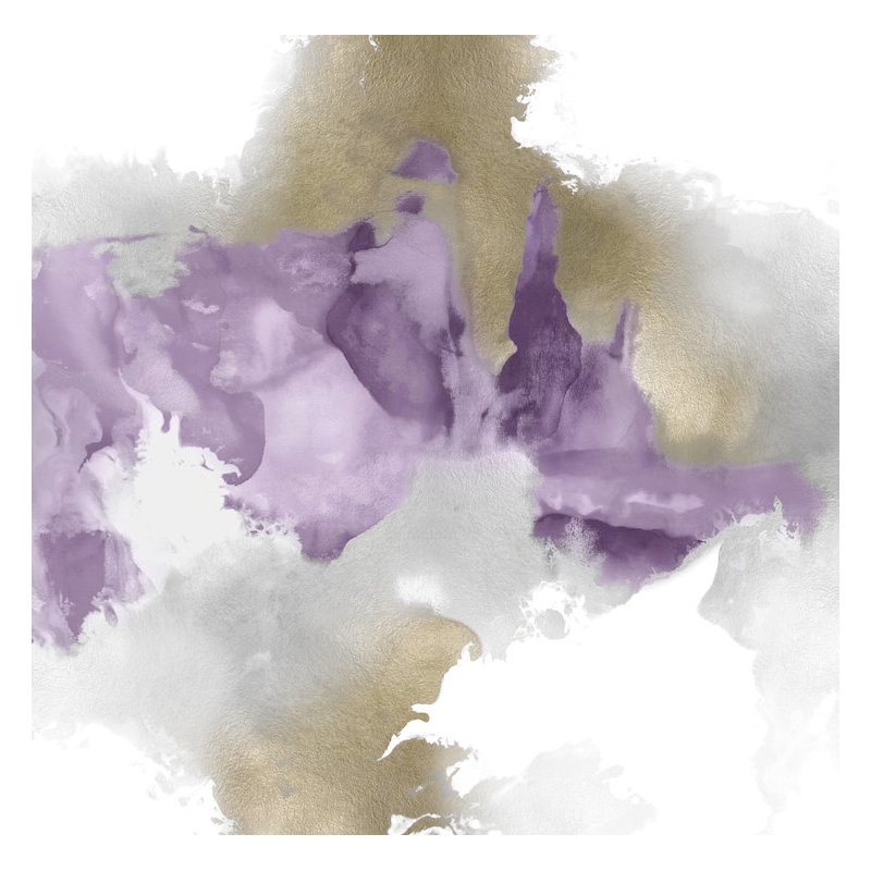 «Derive in Amethyst II», reproduction d'impression, H 26 po x l 26 po x P 1,5 po, Toile tendue, No Frame