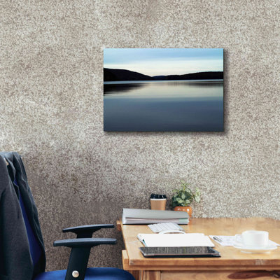 «Meech Lake Water And Hills On Canvas» par Clive Branson, reproduction