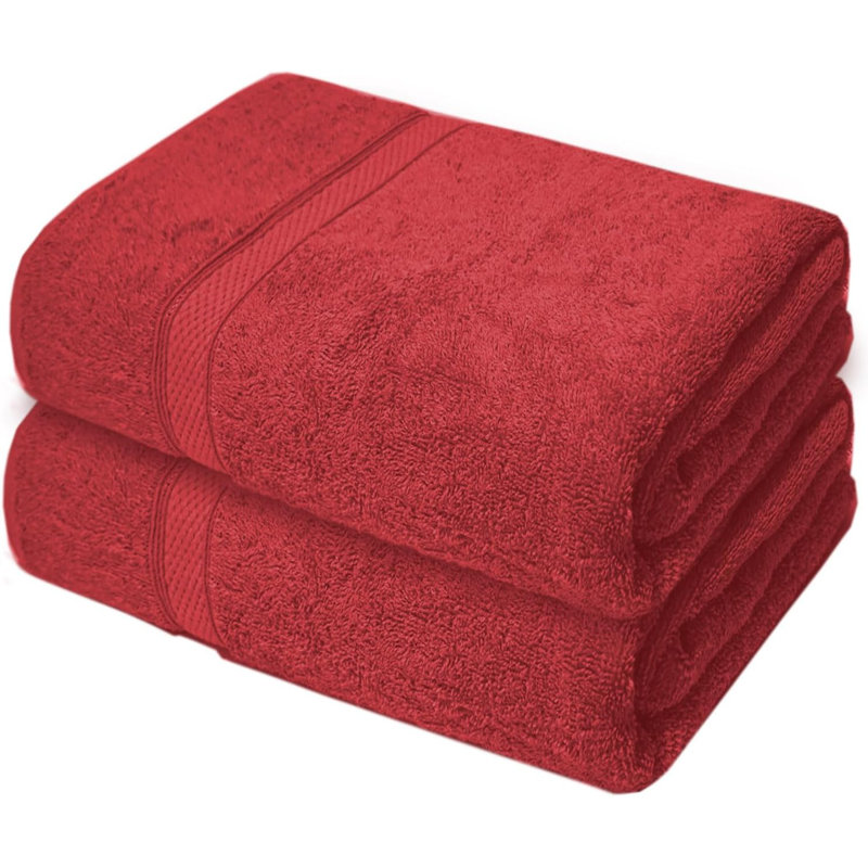 Nayim Turkish Cotton Bath Sheet, Red