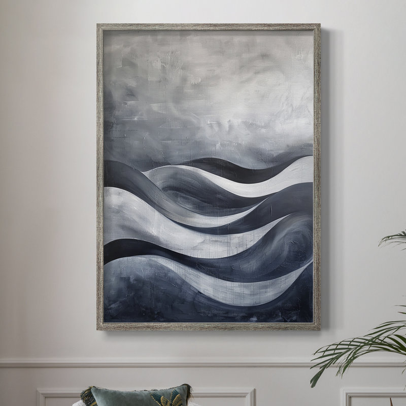 ABSTRACT Series CDLxxvii, reproduction encadrée - bois massif, H 30 po x l 24 po