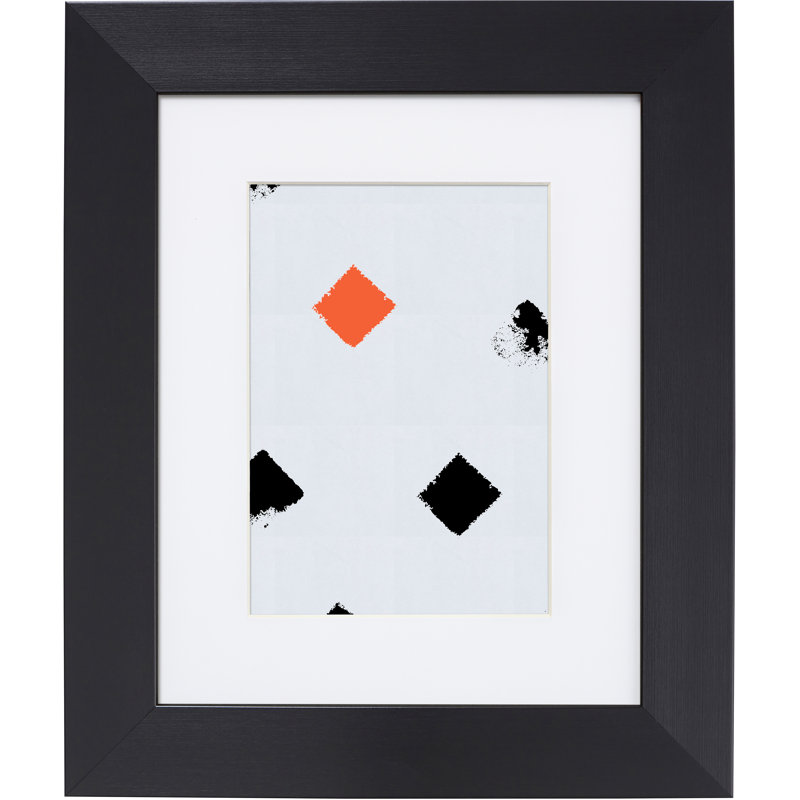 Cadre photo en plastique Hursten, 20 po x 27 po emmêlé à 16 po x 24 po, Noir