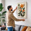 Orange Study Botanical - Wrapped Canvas-1713265614-1713265608