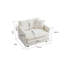 Ensemble de causeuse et de chaise 2 places, ensemble de canapé et de chaise 2 pièces, causeuse et fauteuil d'appoint, canapé de salon en chenille 2 pièces (1 + 2 places)-1650170377
