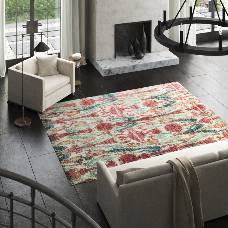 Hand-Knotted High-Quality Red Area Rug