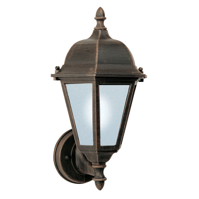 Treshawn Aluminum Wall Light, Rust Patina