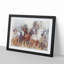 Galloping Horses in Abstract - Framed Print-55726893-55726894