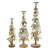 Jazmyn Metal Layered Branch Tree Decorative Christmas Sculpture with Wooden Base and Star Topper Set-2048617369