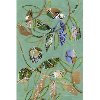 Nature on Sage I 1 Piece Wrapped Canvas Painting
