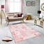 Tapis tissé élégant, 5,6 x 7,5 pieds, 100% polyester, hauteur des poils de 0,3 po | Pois antibactérien, feutre en PVC antidérapant, lavable à la machine | Impression 3D numérique, durable et facile à entretenir - parfaite pour n'importe quelle pièce-2113849963