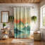 Oriental Landscape Prints - Rideau de douche standard 1 pièce-1959333196
