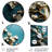 Gold And Emerald Ancient Bonsai  III - Abstract Tree Marble Metal Wall Art-1016166741