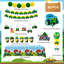 55 Pcs Tractor Birthday Party Decorations, Tractor Party Supplies