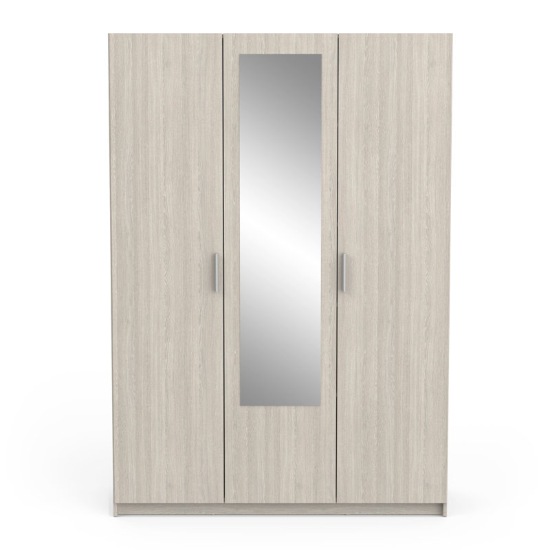 Birkes 3 Door Manufactured Wood Wardrobe, Oak